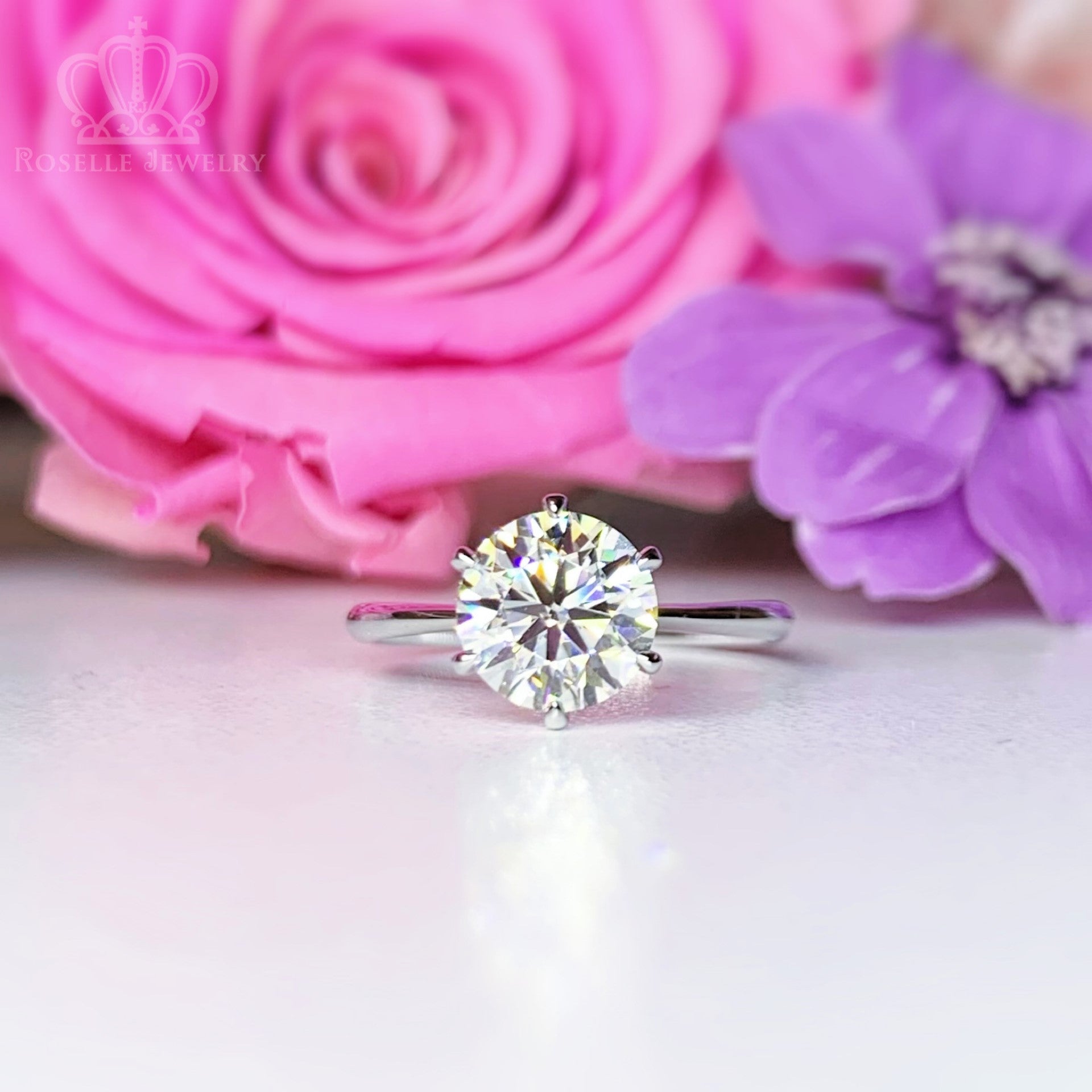Six Prong Solitaire Engagement Ring [Setting Only] - KNT2S