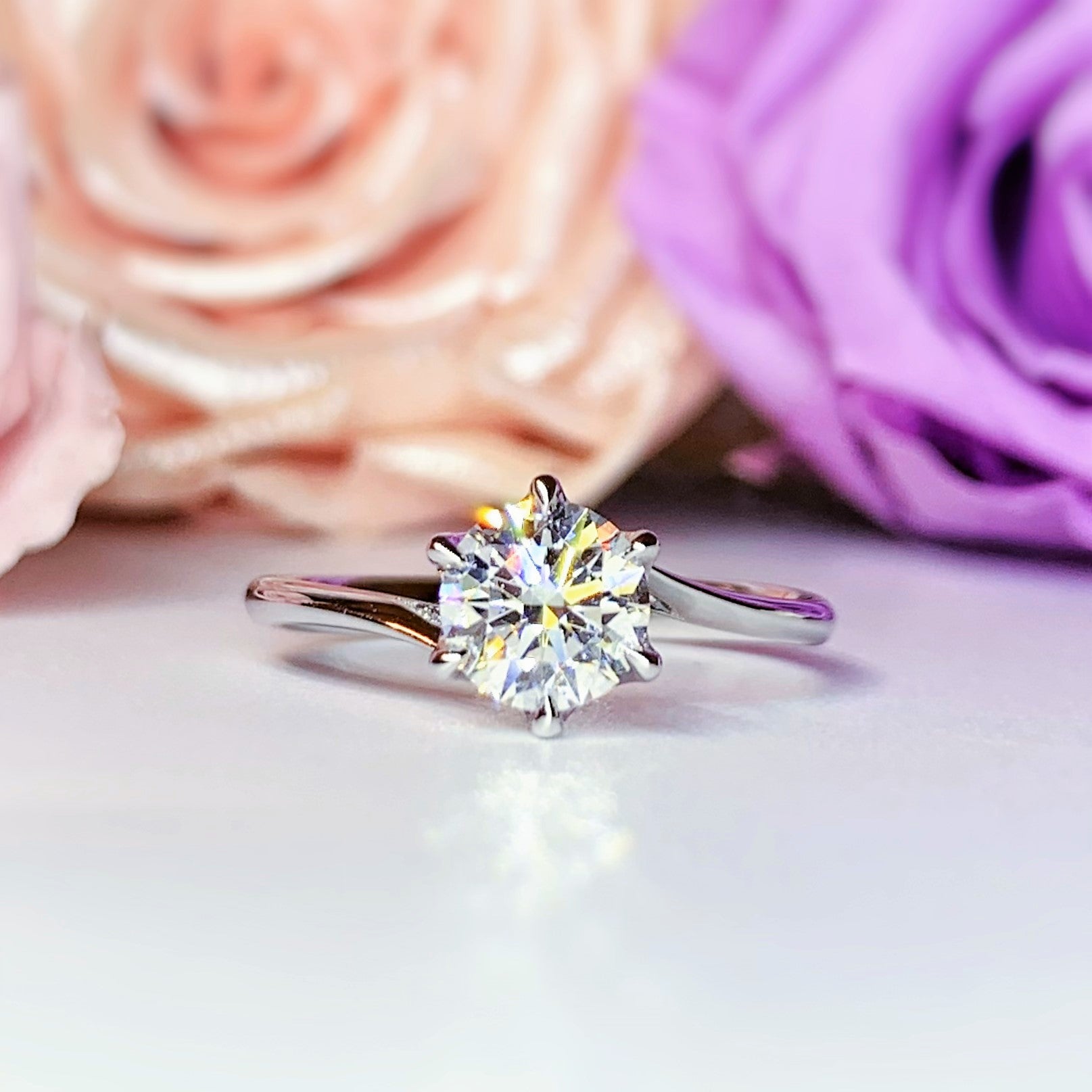 LGR045 - [Setting Only] Twist Solitaire Engagement Ring