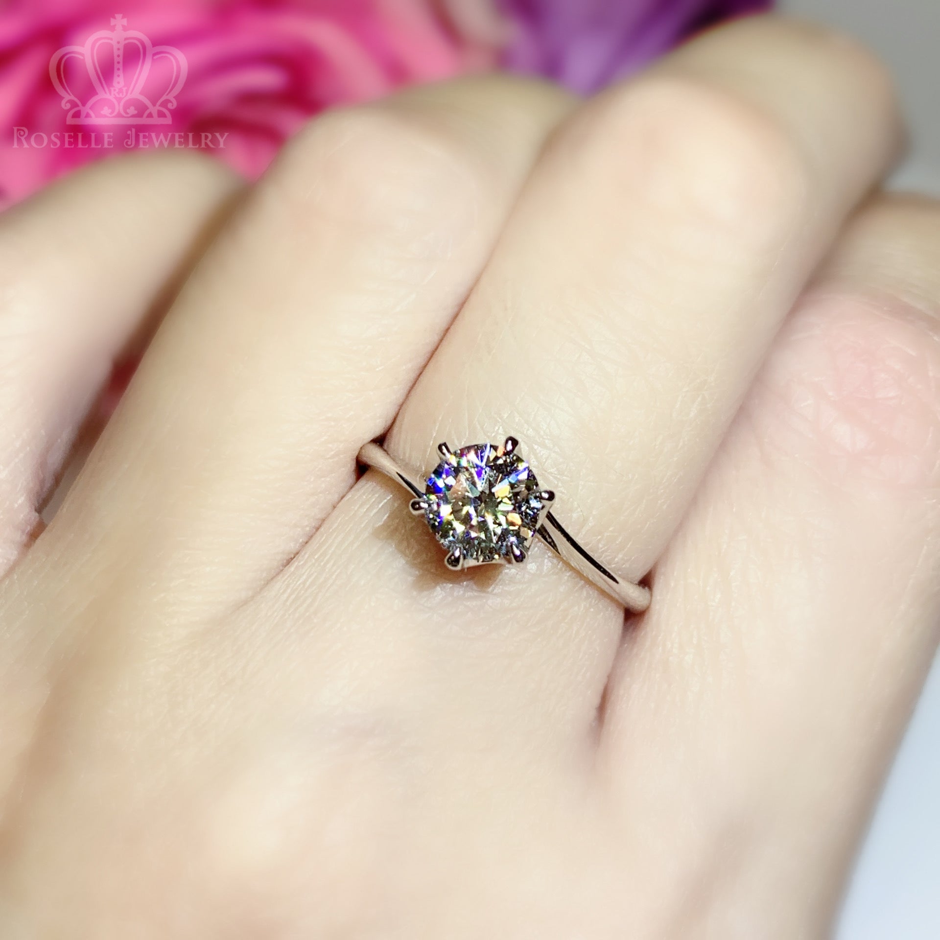 LGR045 - [Setting Only] Twist Solitaire Engagement Ring
