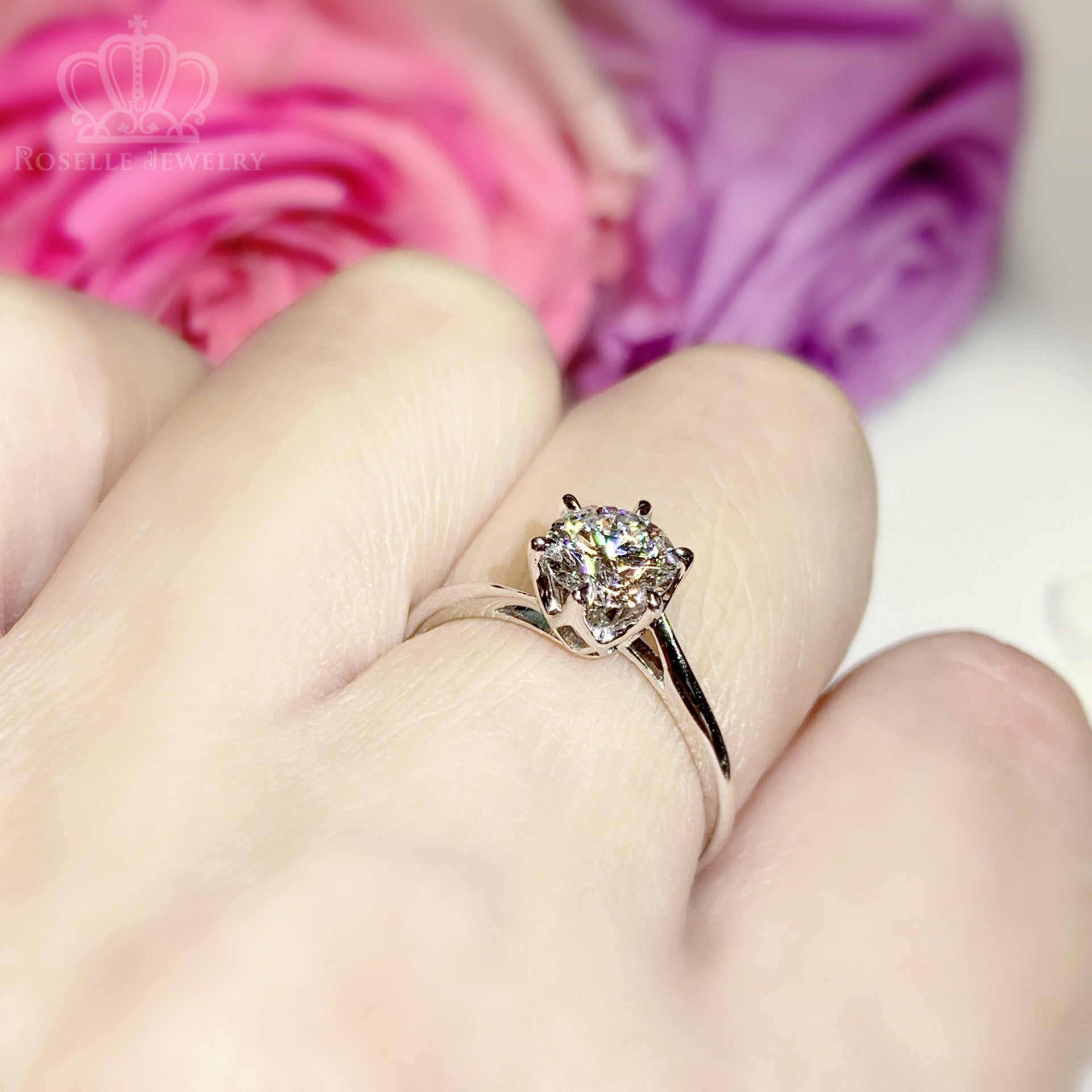 LGR045 - [Setting Only] Twist Solitaire Engagement Ring
