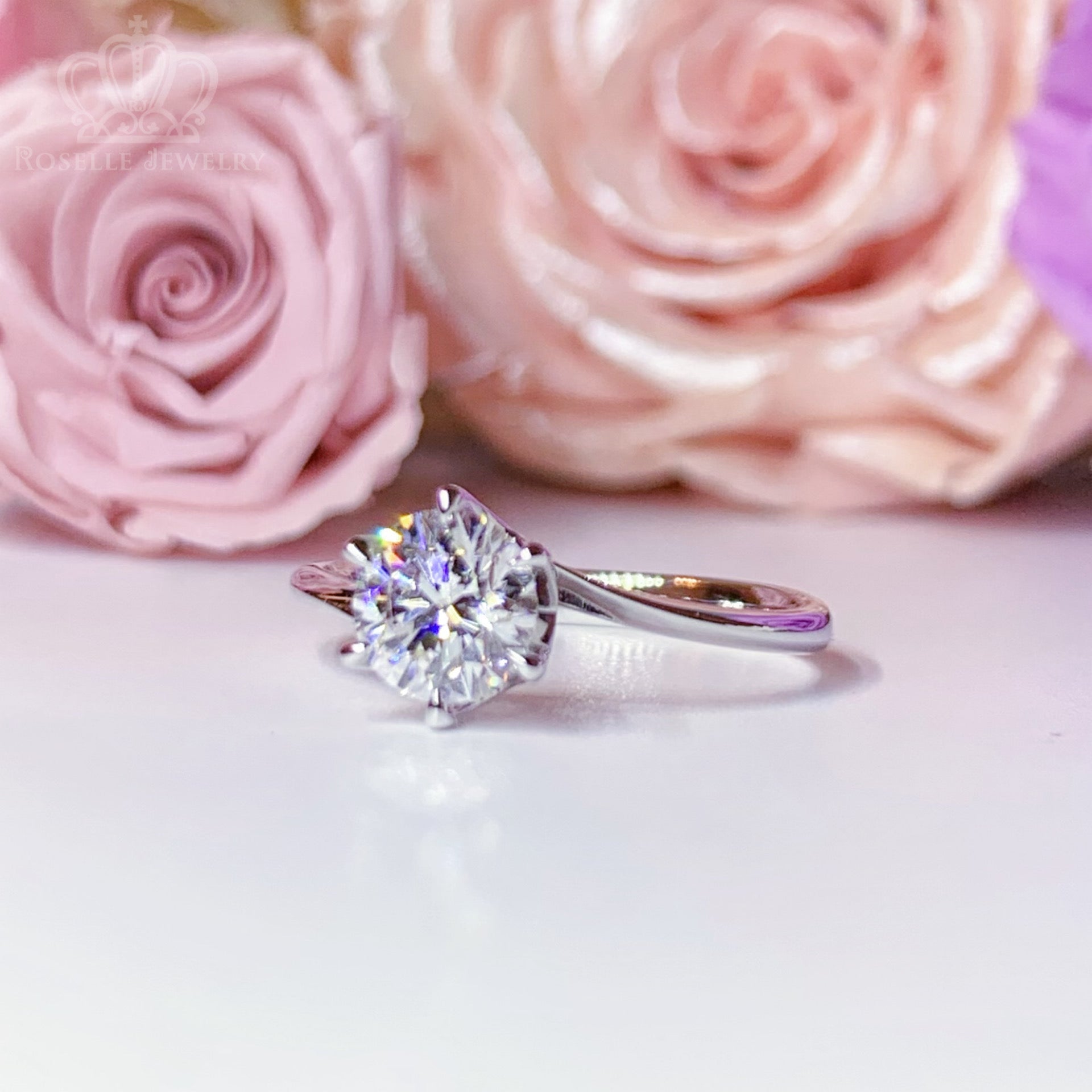 LGR045 - [Setting Only] Twist Solitaire Engagement Ring