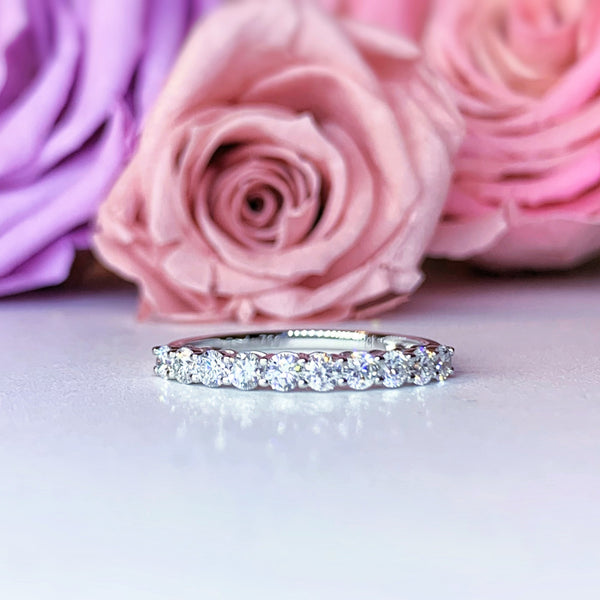 Cincin Perkahwinan Separuh Keabadian 0.40CTW - LGR027