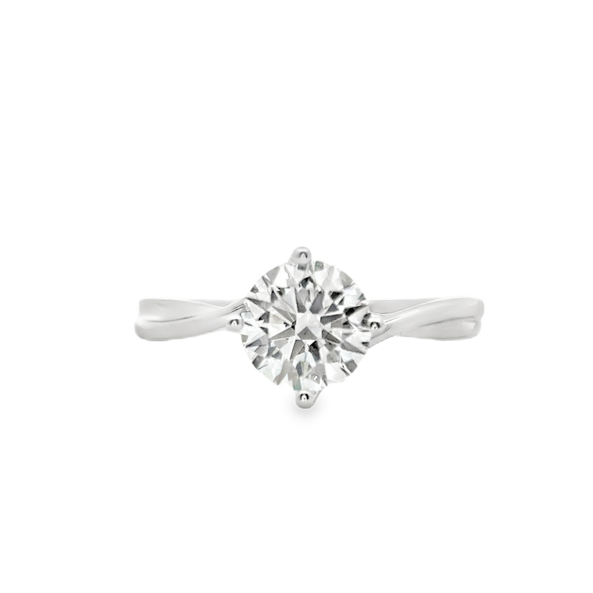 LGR103 - [Setting Only] Twist Solitaire Engagement Ring