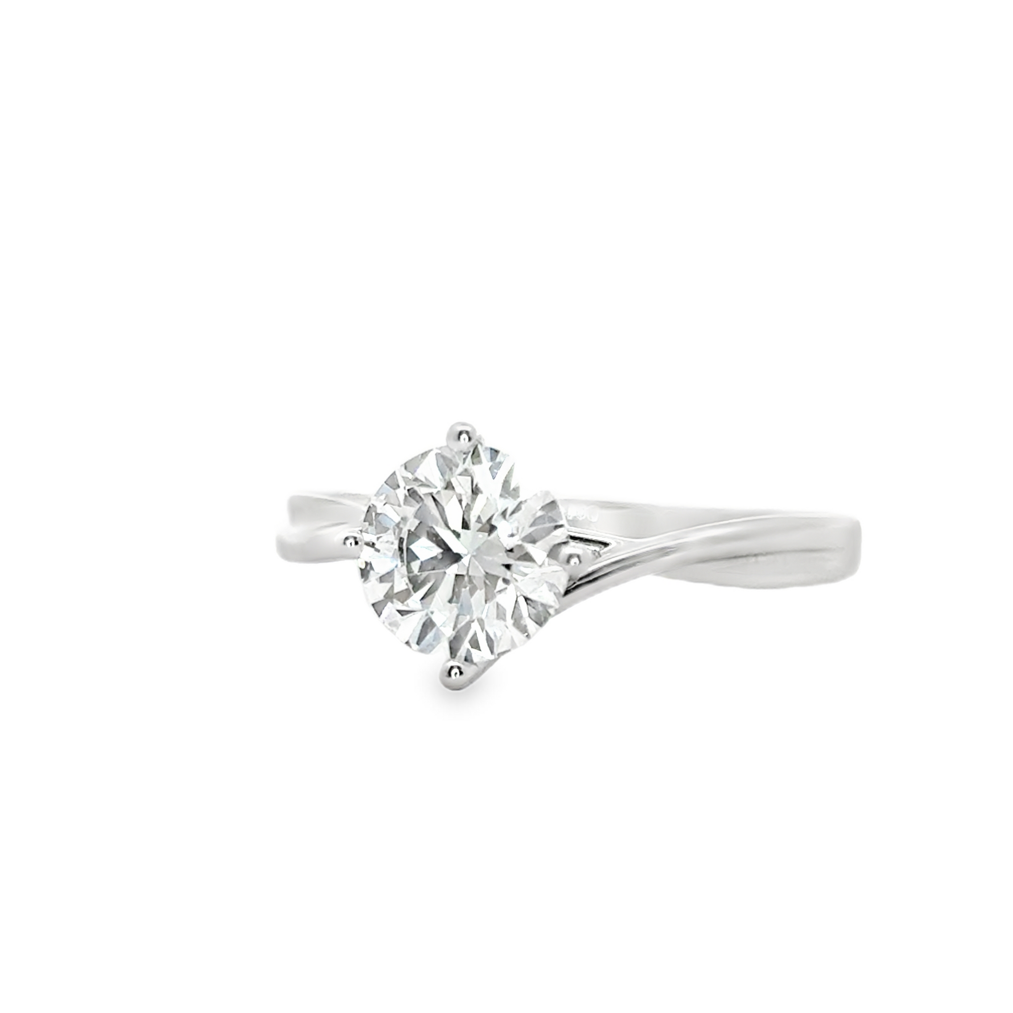 LGR103 - [Setting Only] Twist Solitaire Engagement Ring