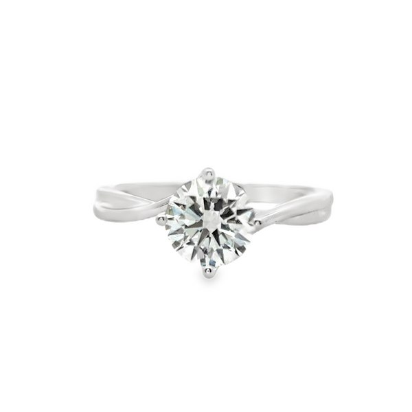 LGR103 - [Hanya Cincin Tunang Solitaire Twist]
