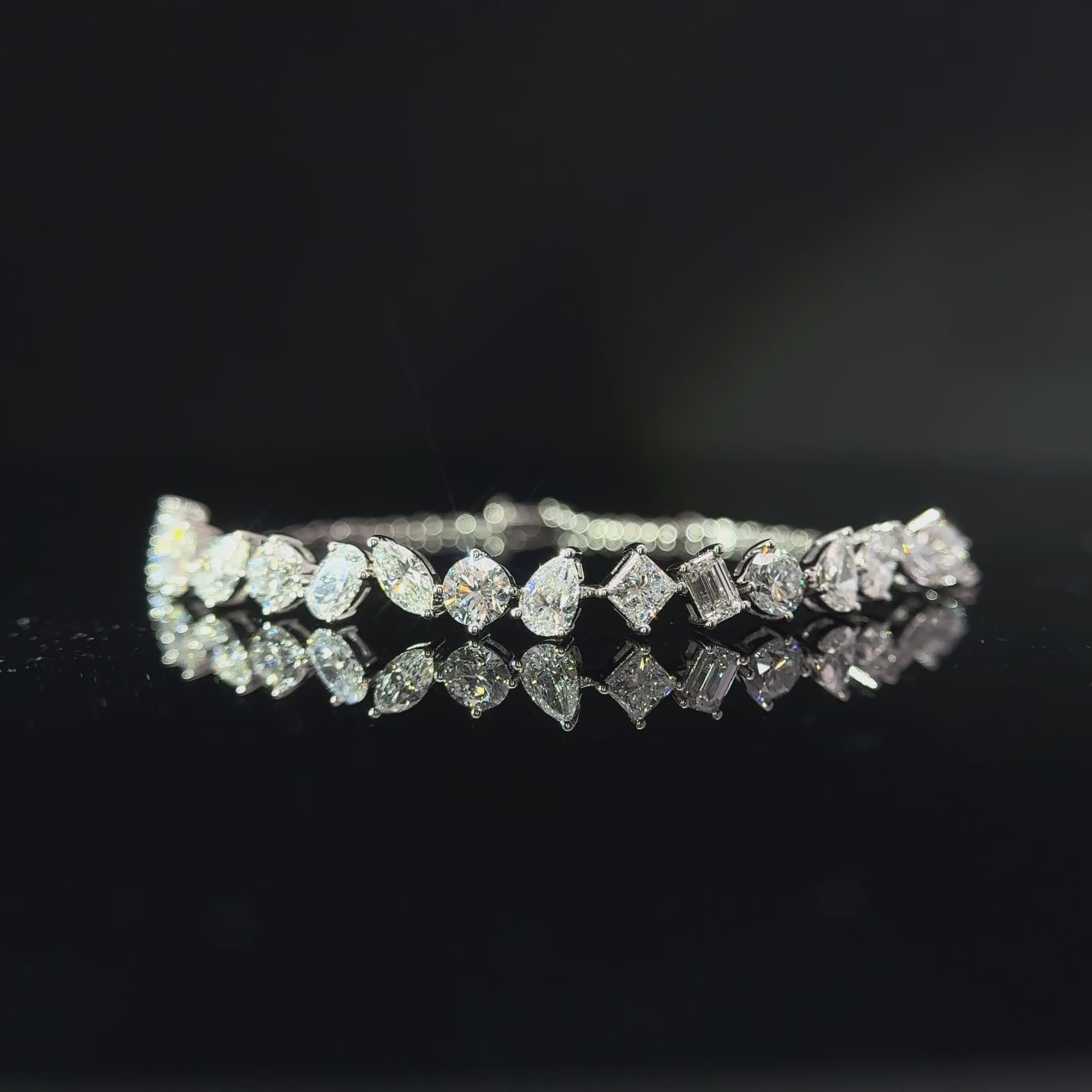Gelang Berlian Eksperimen 3.38CTW Empat Cakar - LB251