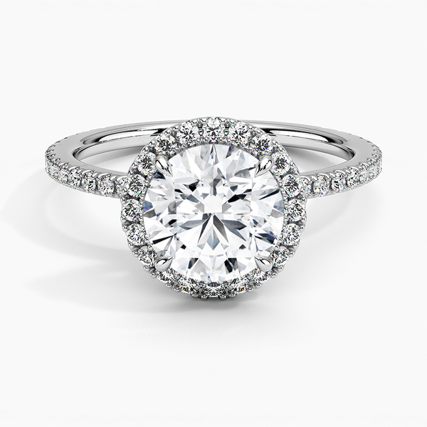 Waverly Halo Diamond Engagement Ring [Setting Only] - EC099 - Roselle Jewelry
