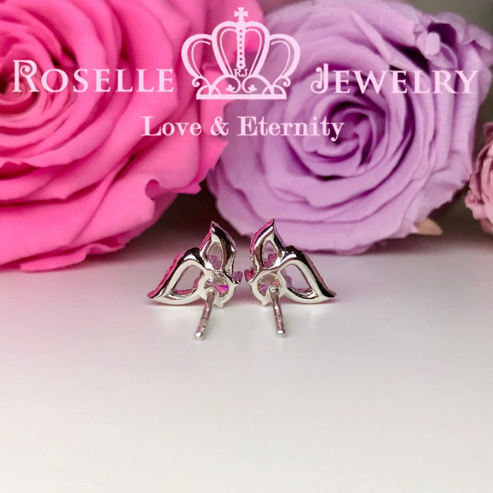 Detachable Butterfly Drop Earrings - DE7 - Roselle Jewelry
