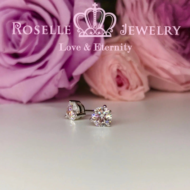 Detachable Floral Stud Earrings - JE2 - Roselle Jewelry
