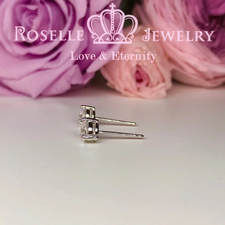 Detachable Floral Stud Earrings - JE2 - Roselle Jewelry