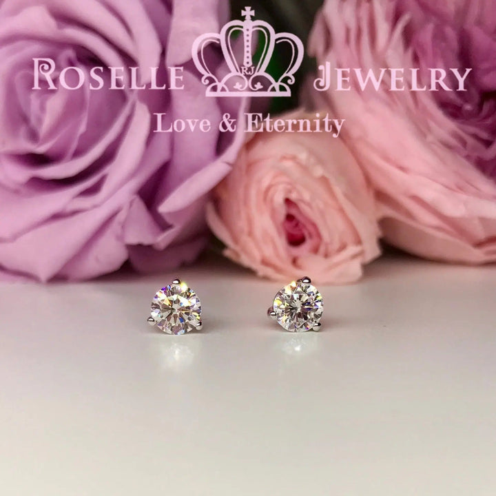 Detachable Floral Stud Earrings - JE2 - Roselle Jewelry