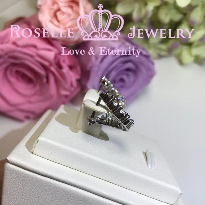 Front Back Hoop Fashion Earrings - RR3 - Roselle Jewelry