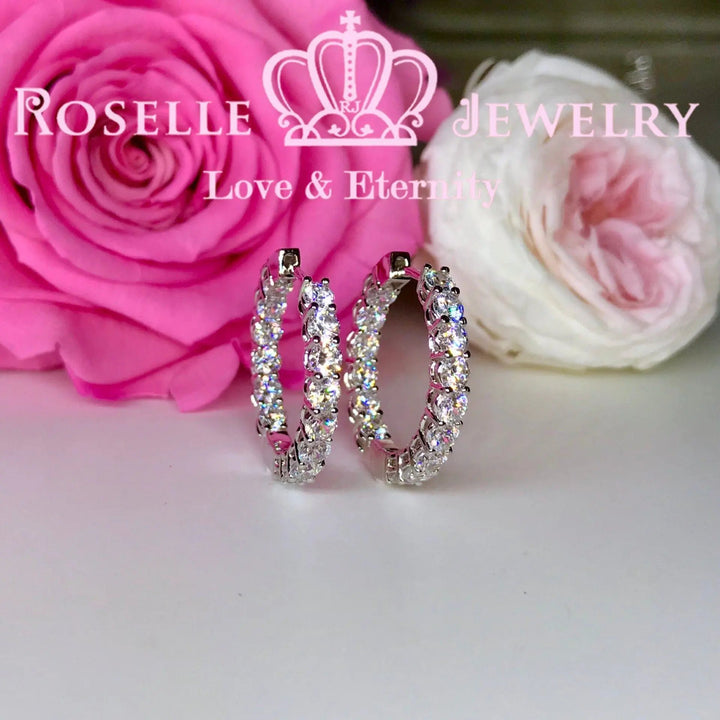 Classic Hoop Earrings - RE4 - Roselle Jewelry