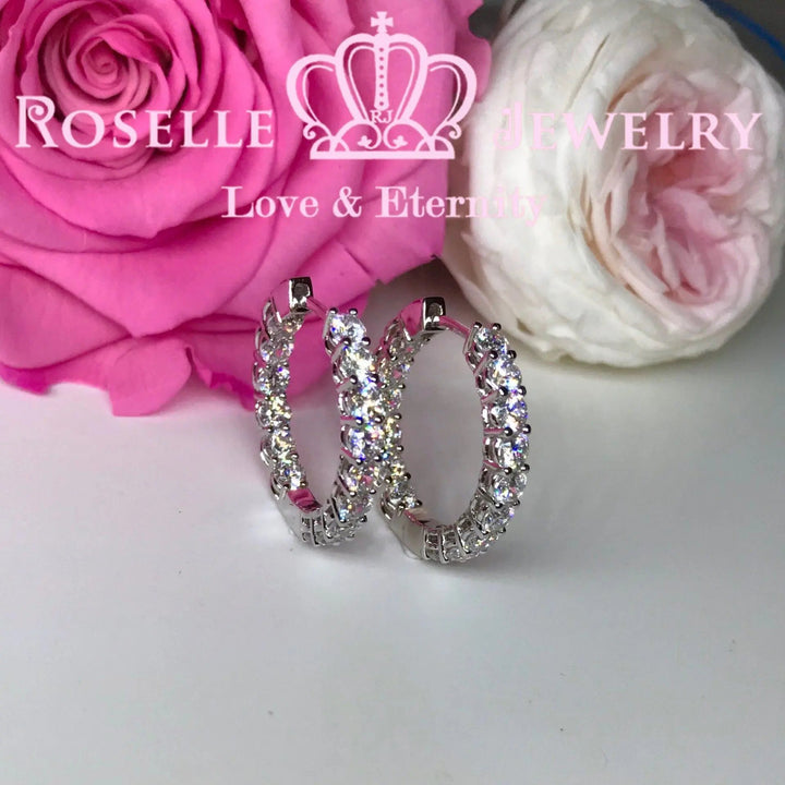 Classic Hoop Earrings - RE4 - Roselle Jewelry