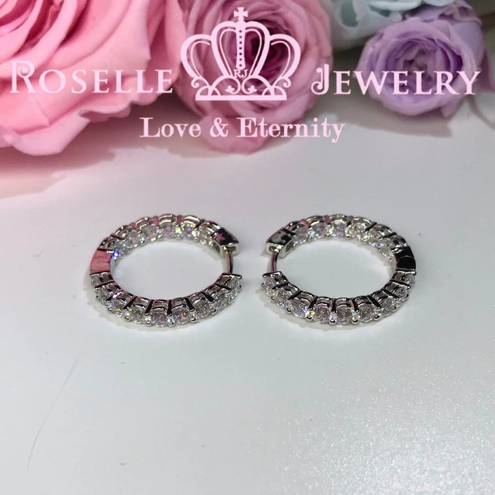 Classic Hoop Earrings - RE4 - Roselle Jewelry