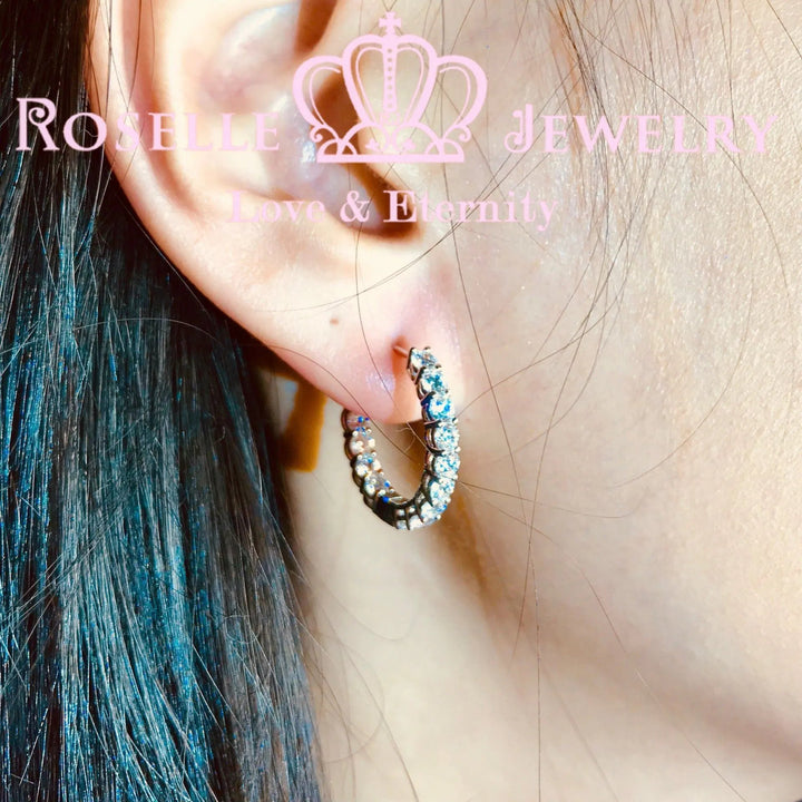 Classic Hoop Earrings - RE4 - Roselle Jewelry