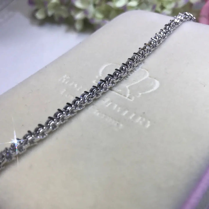 Round Brilliant Cut Tennis Bracelet - B102 - Roselle Jewelry