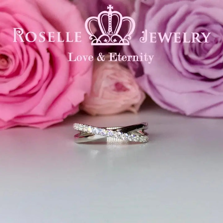 Twist Wedding Ring - BA48 - Roselle Jewelry