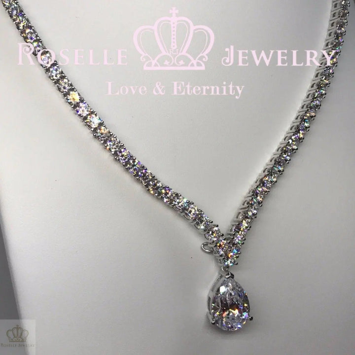 Luxury Bridal Banquet Detachable Necklace - GP1 - Roselle Jewelry
