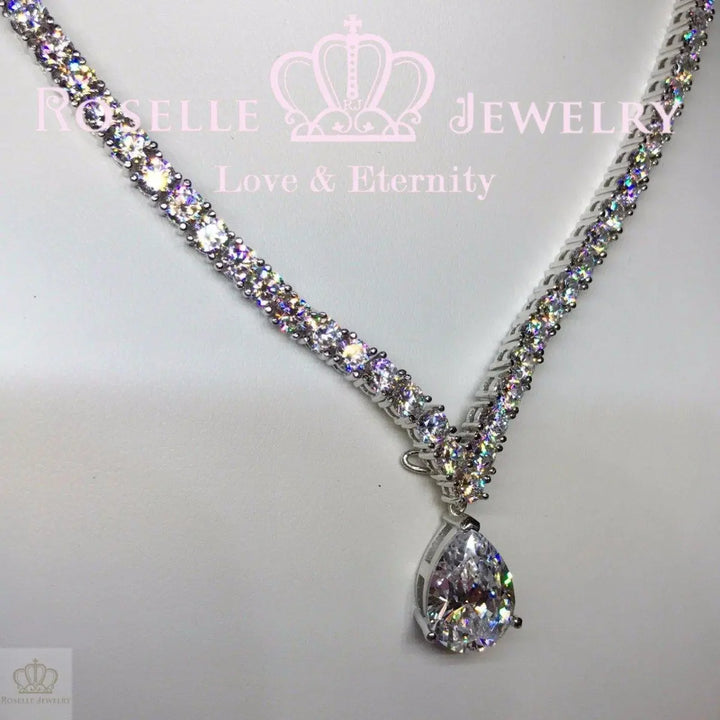 Luxury Bridal Banquet Detachable Necklace - GP1 - Roselle Jewelry