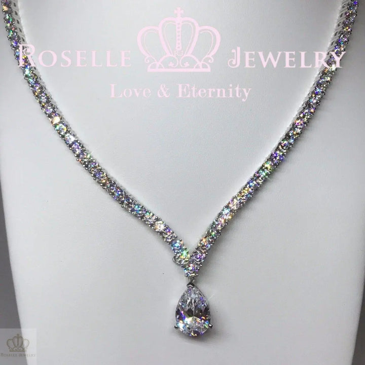 Luxury Bridal Banquet Detachable Necklace - GP1 - Roselle Jewelry