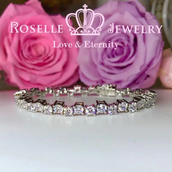 Cascade Tennis Bracelet - B152 - Roselle Jewelry