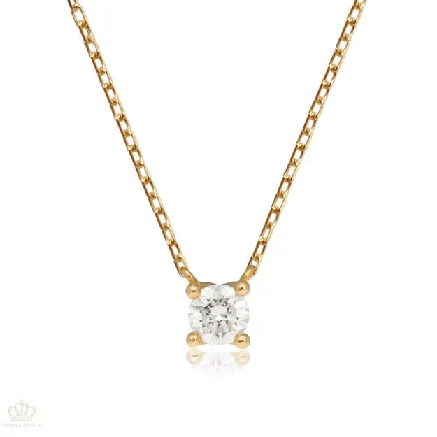 0.10CT Nautre Diamond Ivy Necklace - CN001 - Roselle Jewelry